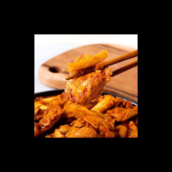 강명희 춘천 국물닭갈비 3kg 5~6인분 떡/야채/소스 포함 